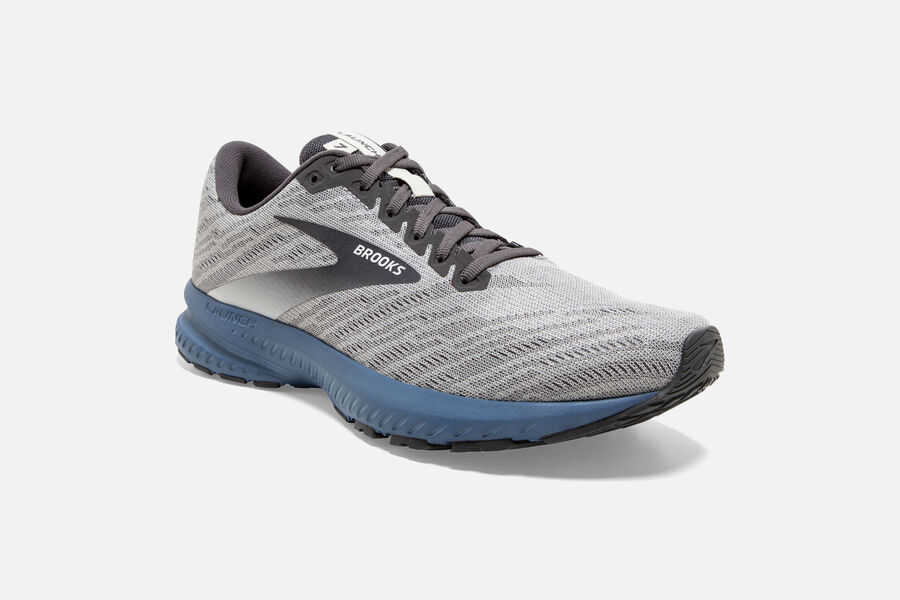 Brooks Launch 7 Road Running Shoes - Mens - Grey - EO6270894